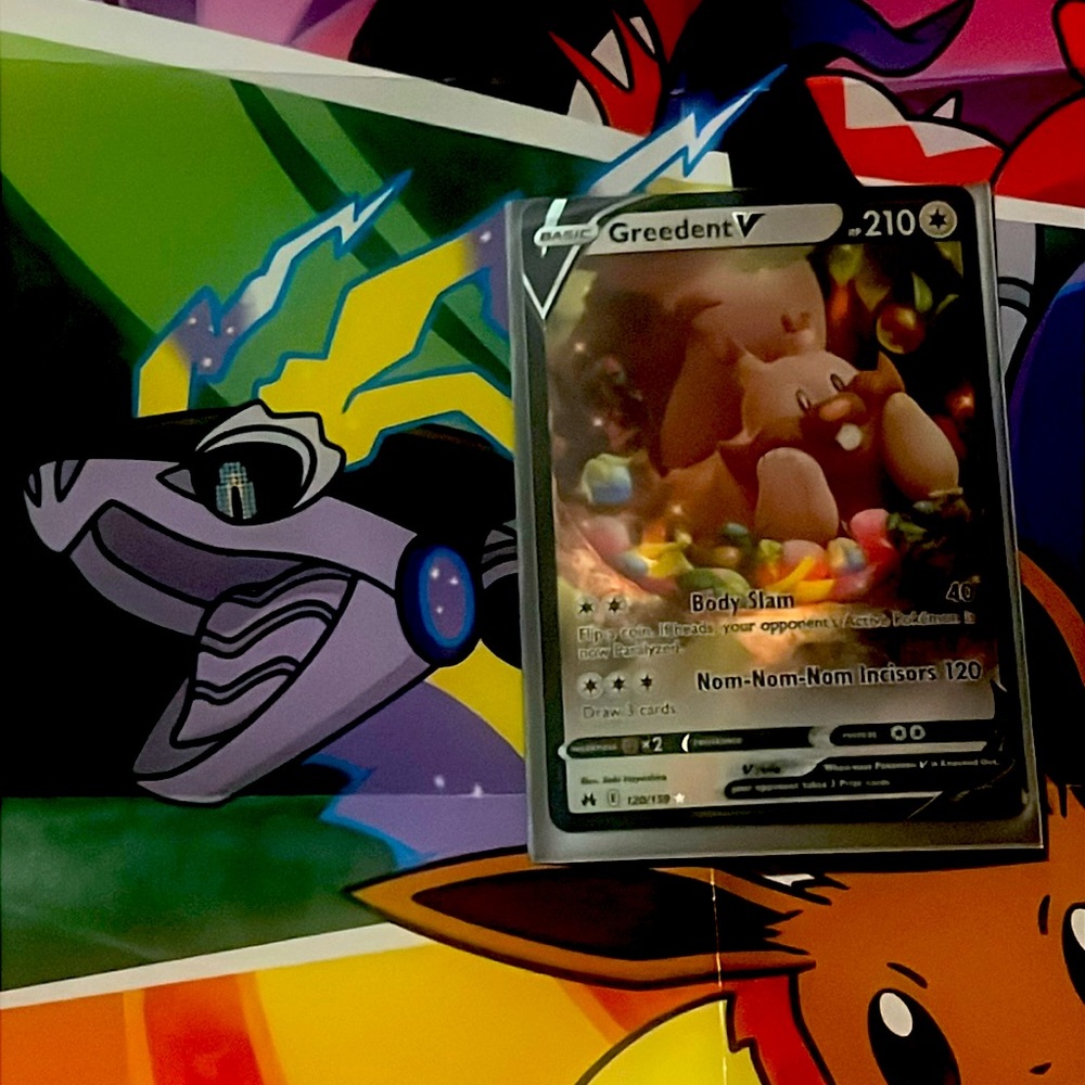 Greedent Full Art Holo Crown Zenith Pokémon Card